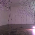 on the filaments, there where the plateau rises /perfo
