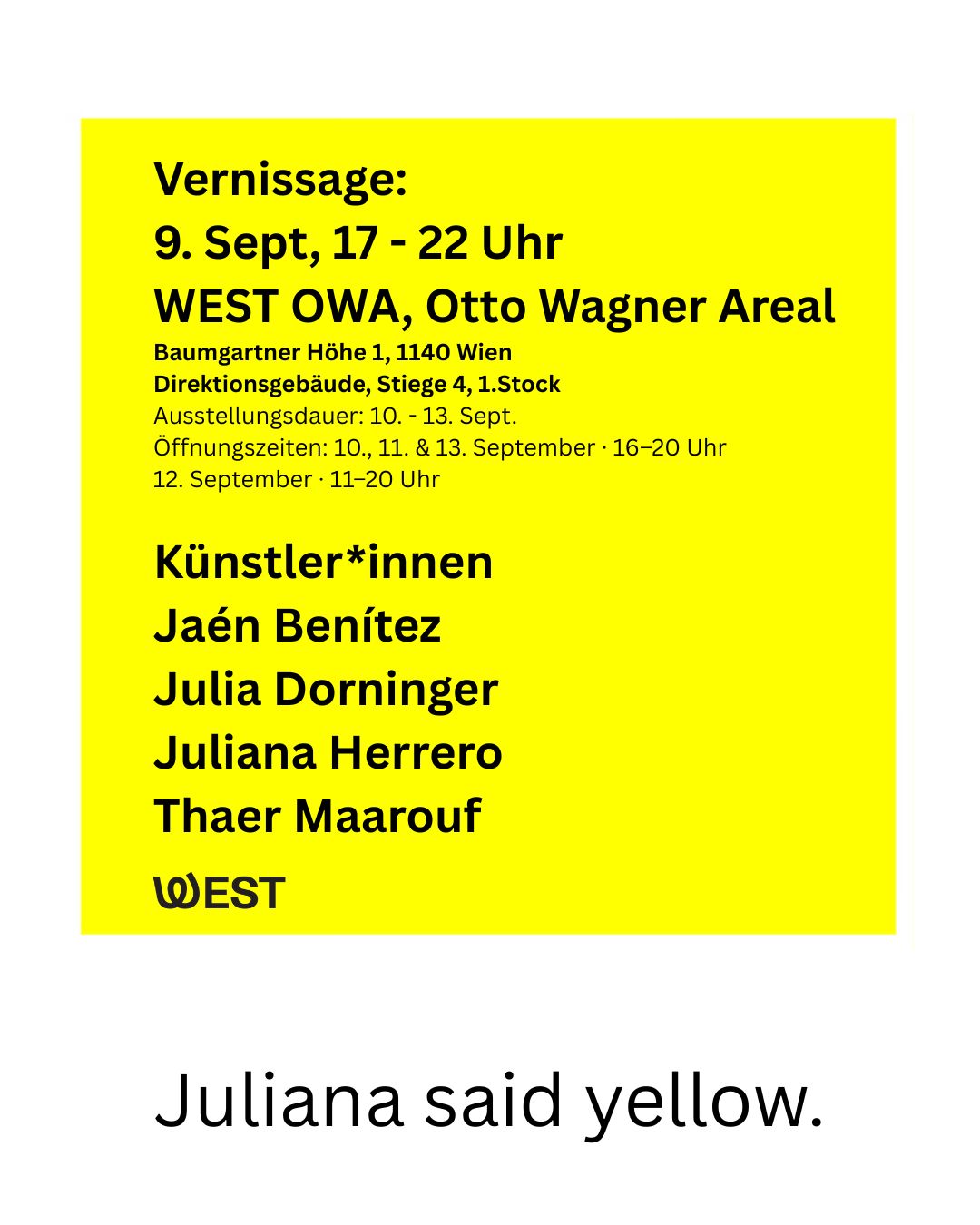 Juliana said yellow - 2